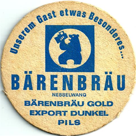 nesselwang oal-by bären rund 1fbg 2-3a (185-bärenbräu gold-blau) 